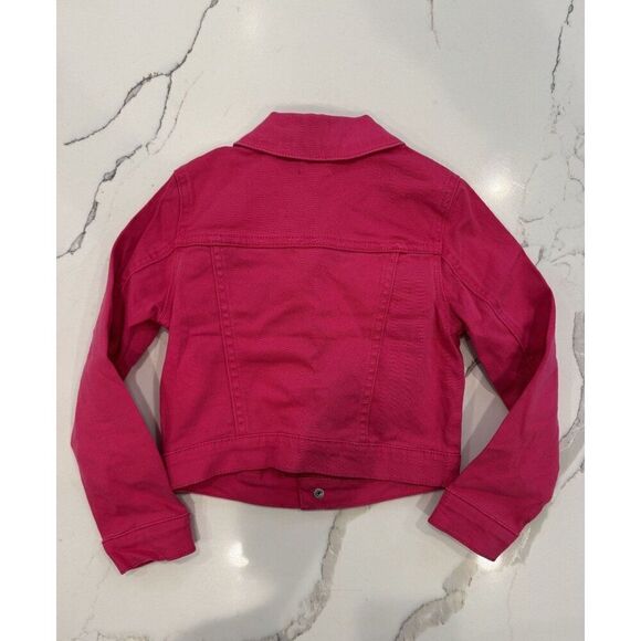 Kidpik NWT Denim Jacket in Pink Peacock Size XS - Picture 3 of 5